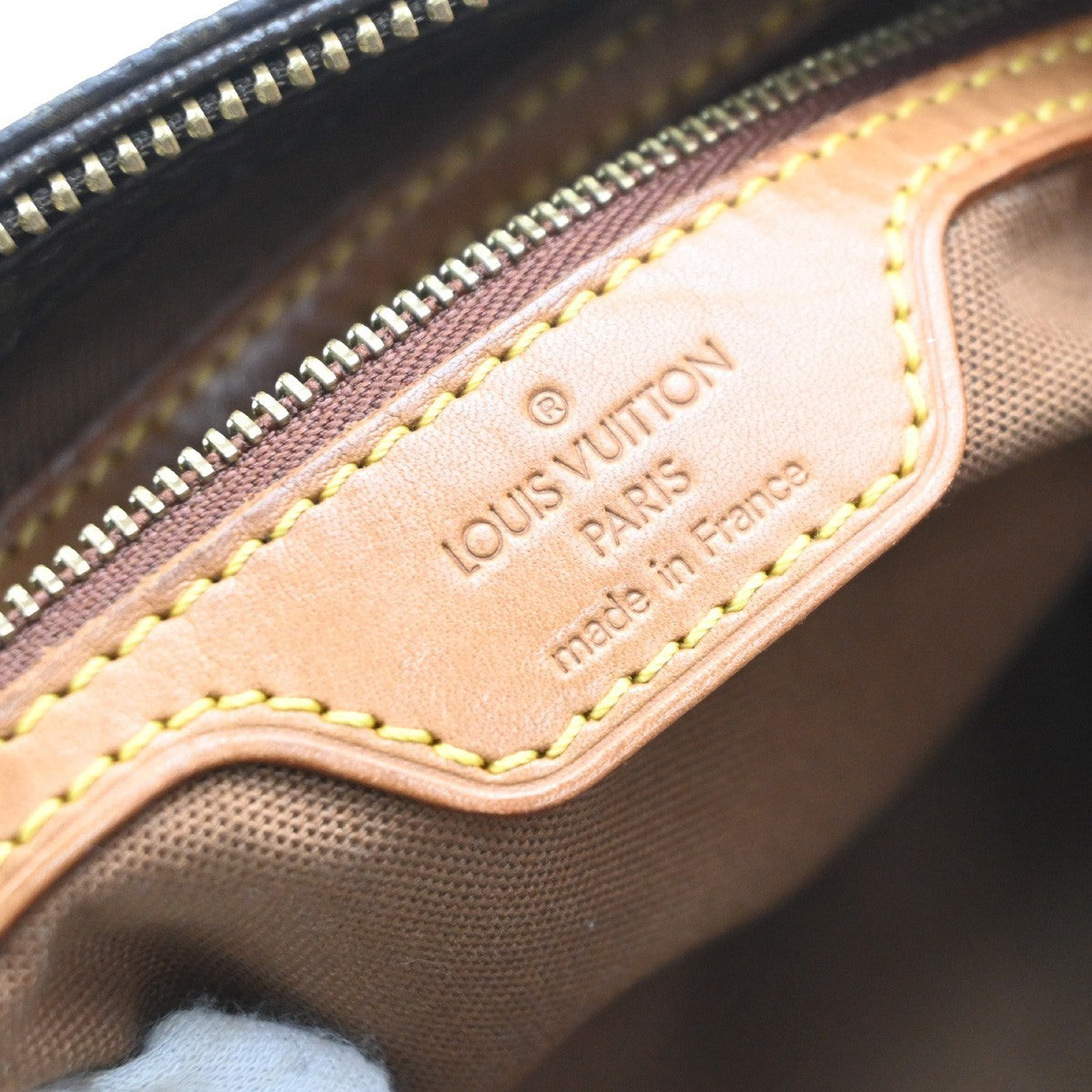 LOUIS VUITTON Cabas Piano Shoulder Bag Monogram Leather Brown M51148 35SA016