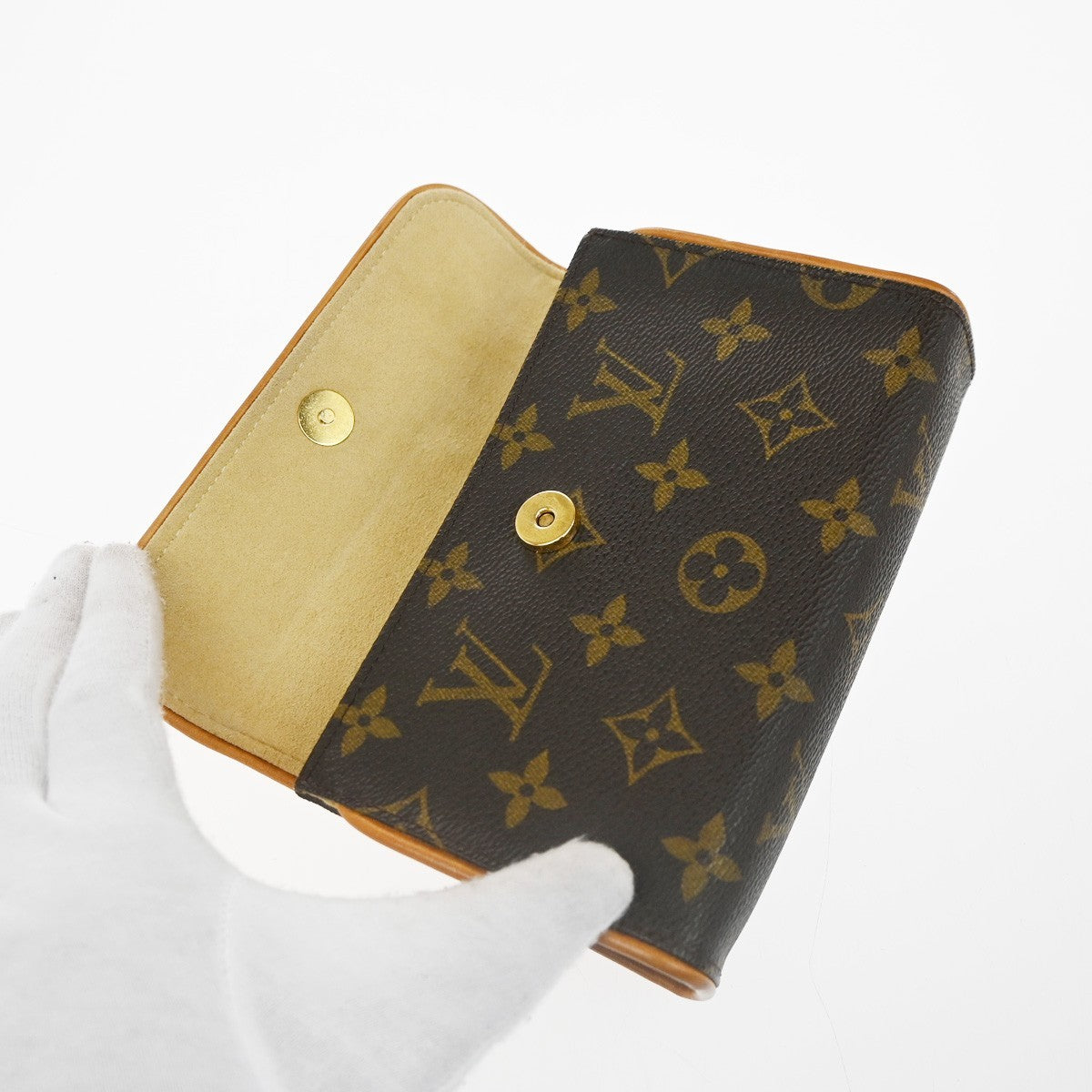 LOUIS VUITTON Pochette Florentine Bum Bag Monogram Leather Brown M51855 76CA737
