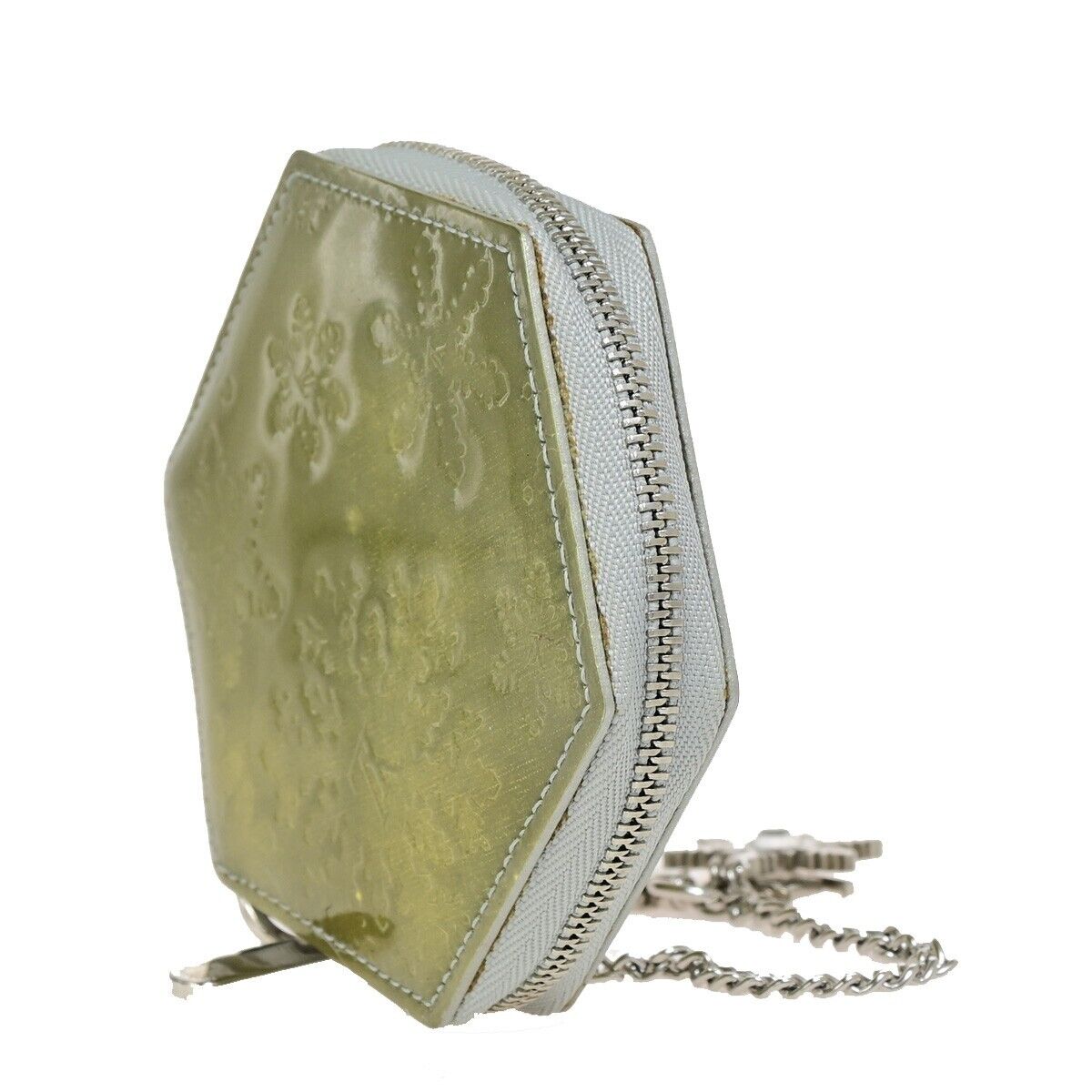 LOUIS VUITTON Porte Monnaie Flocon Coin Key Caes Vernis Gold M58218 04KA360