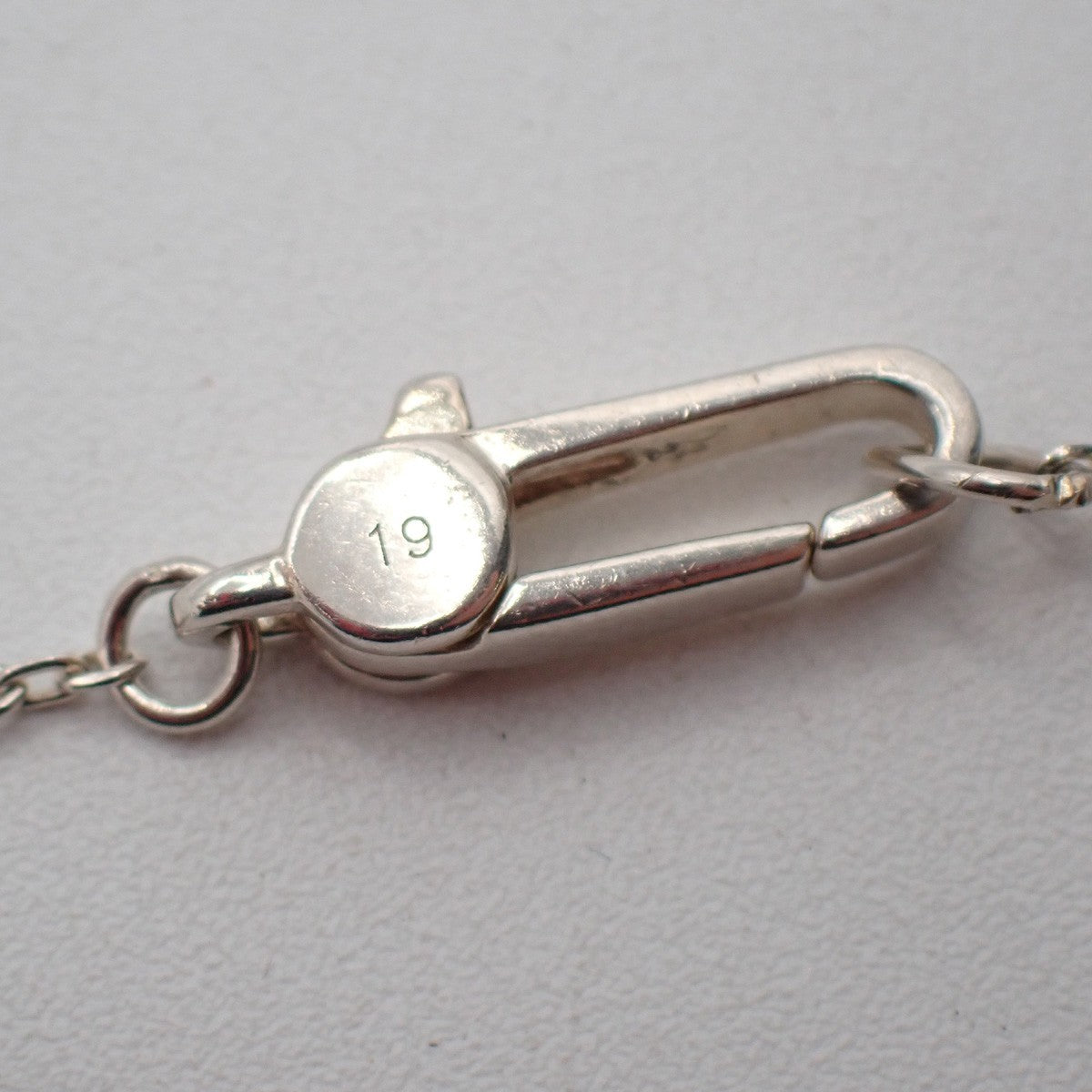 GUCCI Logo Trademark Heart Pendant Bracelet Ag 925 Silver Italy 09KP563