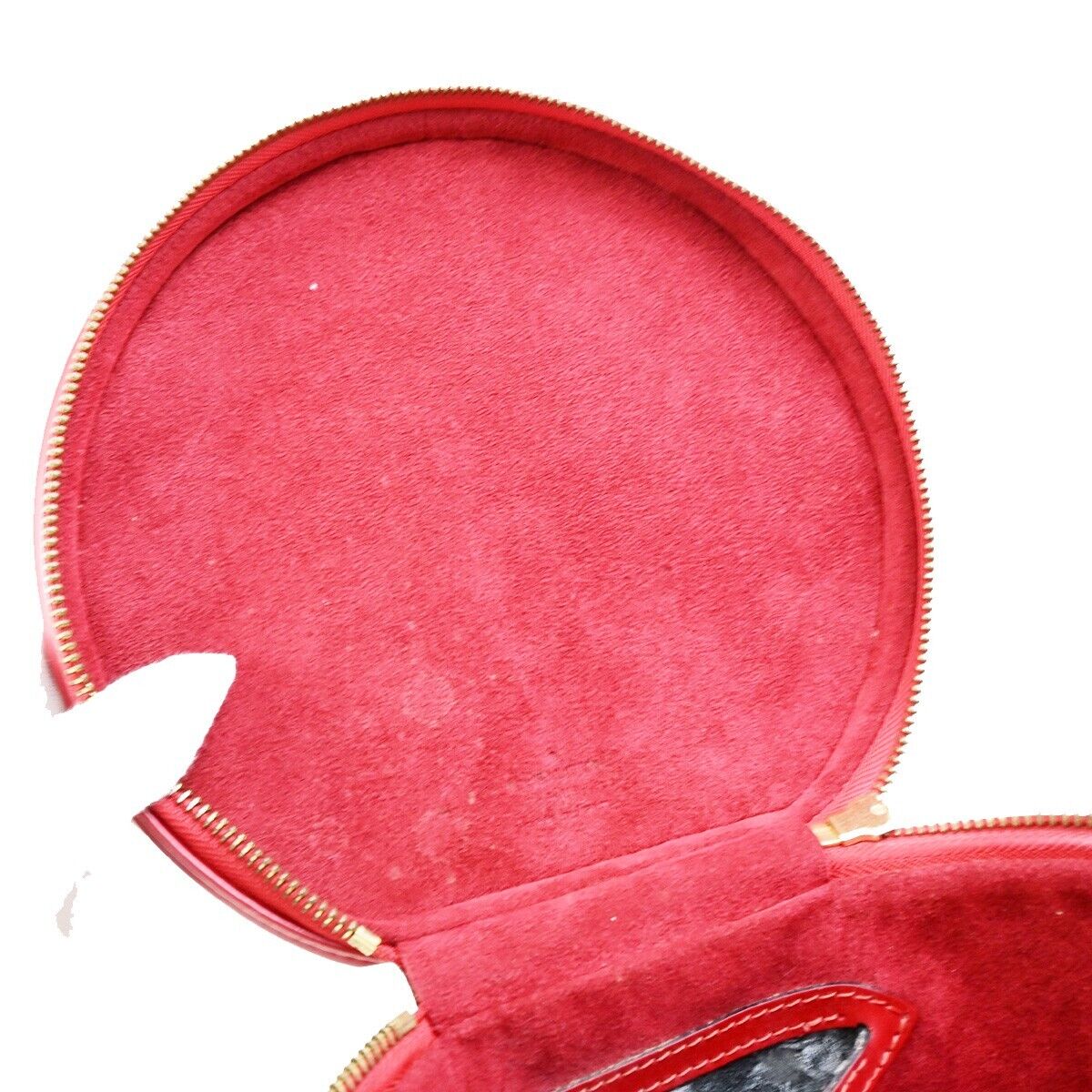 LOUIS VUITTON LV Logo Cannes Hand Vanity Bag Epi Leather Red M48037 31EC931