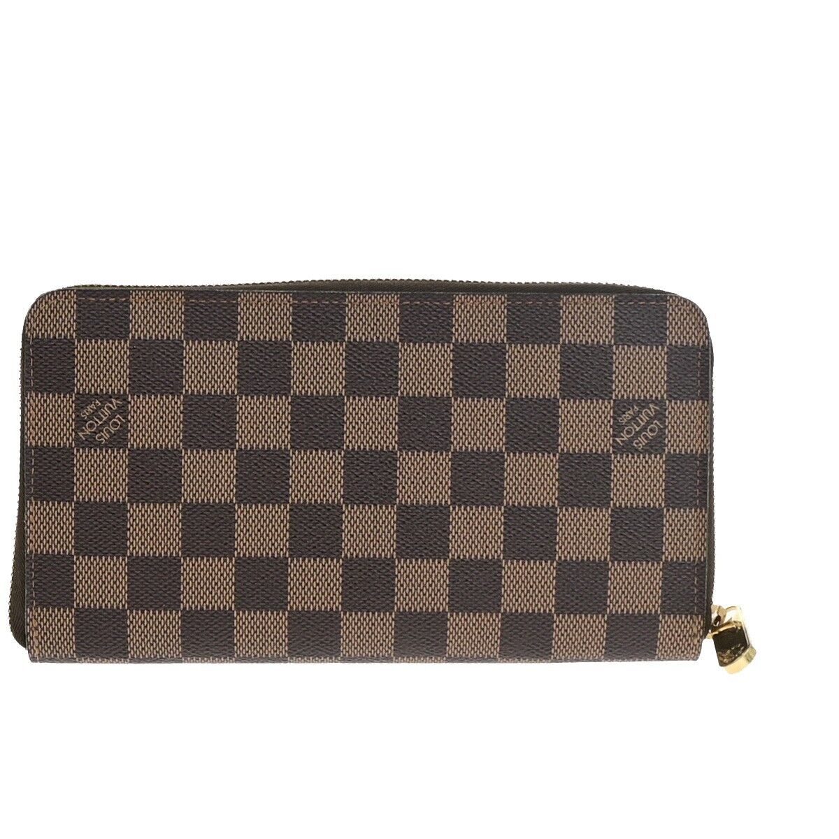 LOUIS VUITTON Zippy Organizer Long Wallet Damier Leather Brown N60003 84EC946