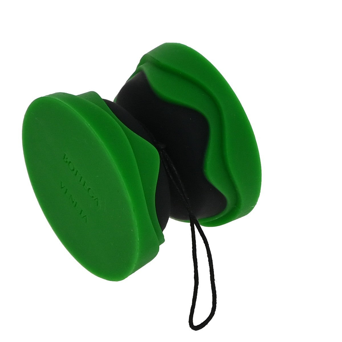 BOTTEGA VENETA Logo Novelty Yo-Yo Toy Rubber Plastic Green Black 66KP235
