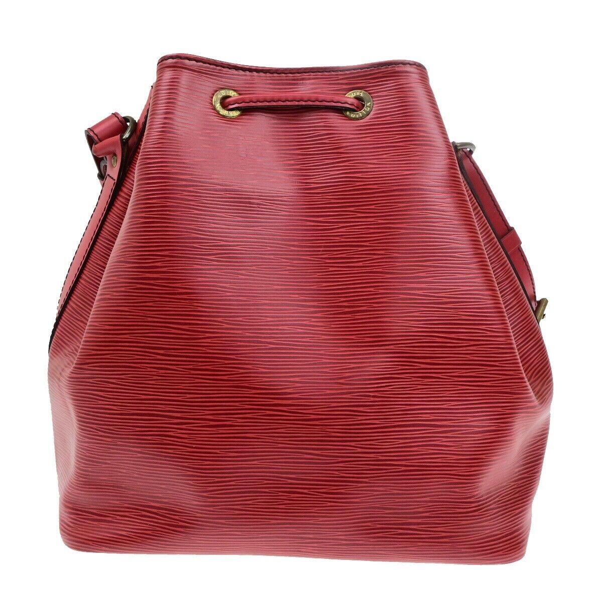 LOUIS VUITTON Petit Noe Drawstring Shoulder Bag Epi Leather Red M44107 87ED460