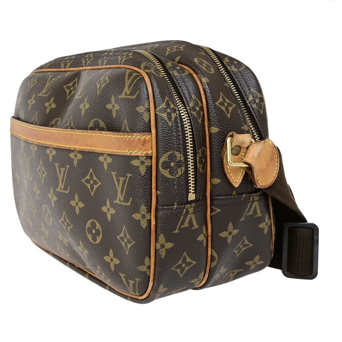 LOUIS VUITTON Reporter PM Crossbody Shoulder Bag Monogram Leather M45254 30FB169