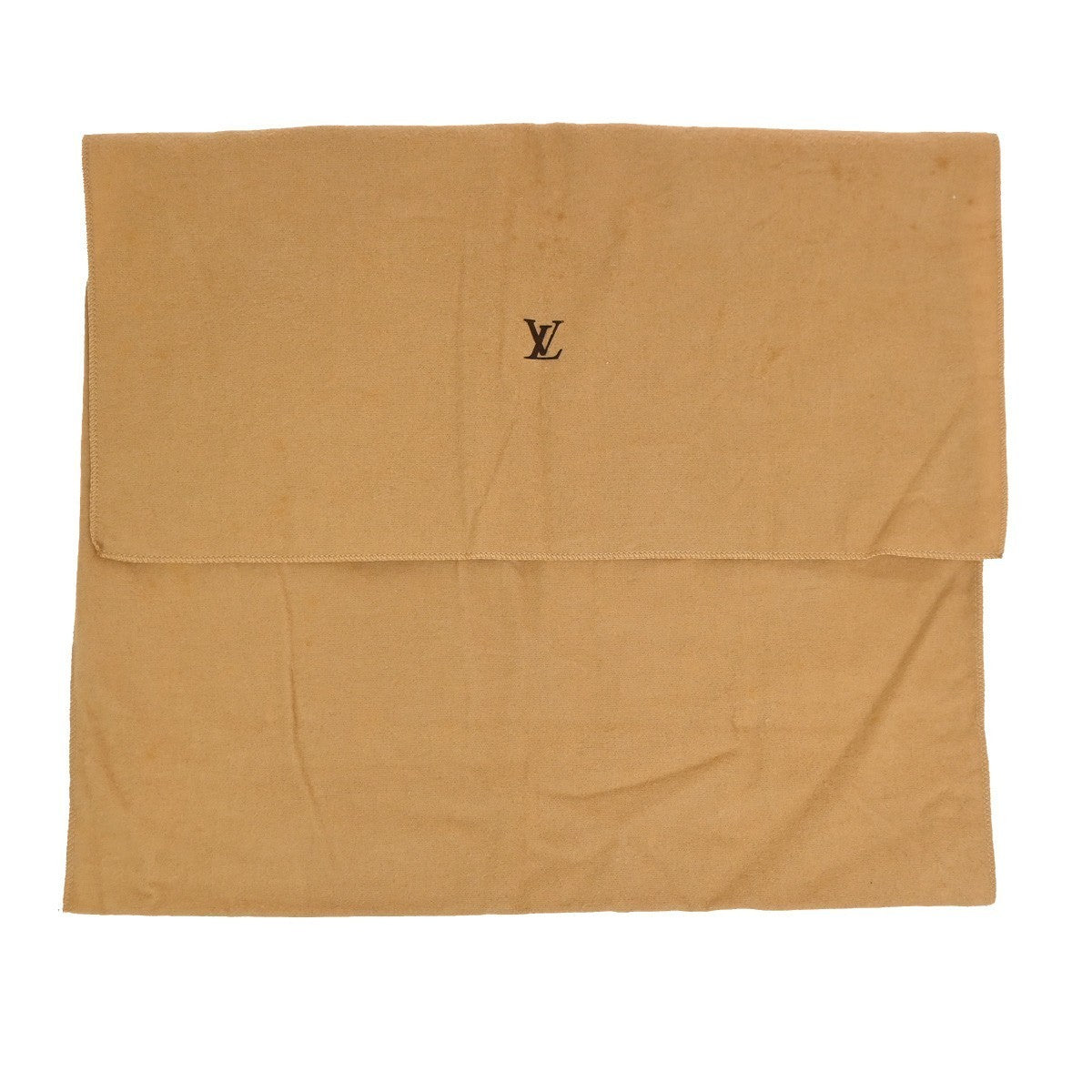 LOUIS VUITTON Logo 10 Set Dust Bags Drawstring Canvas Cotton Beige Brown 09KB827