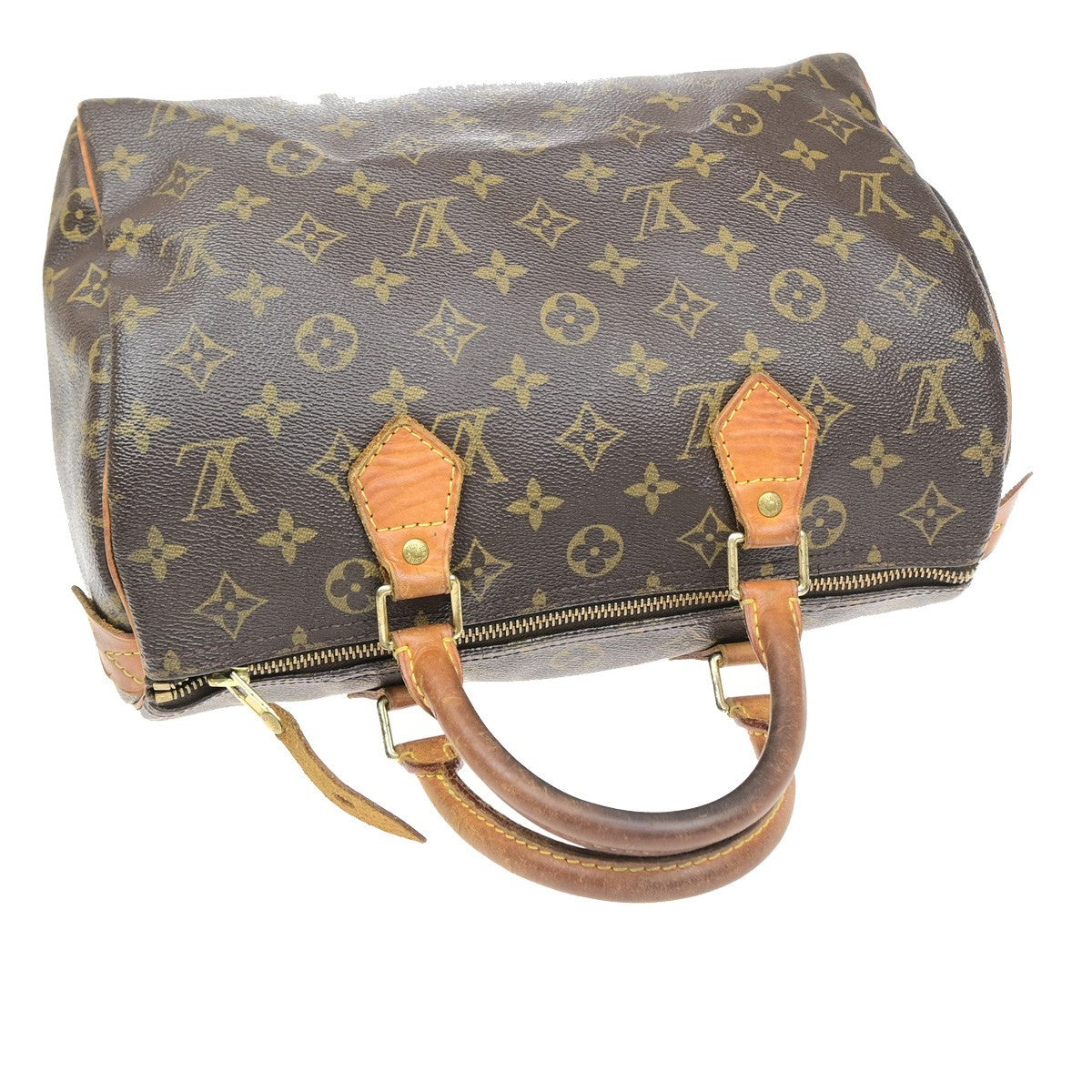 LOUIS VUITTON Speedy 30 Travel Hand Bag Monogram Leather Brown M41526 17MA700