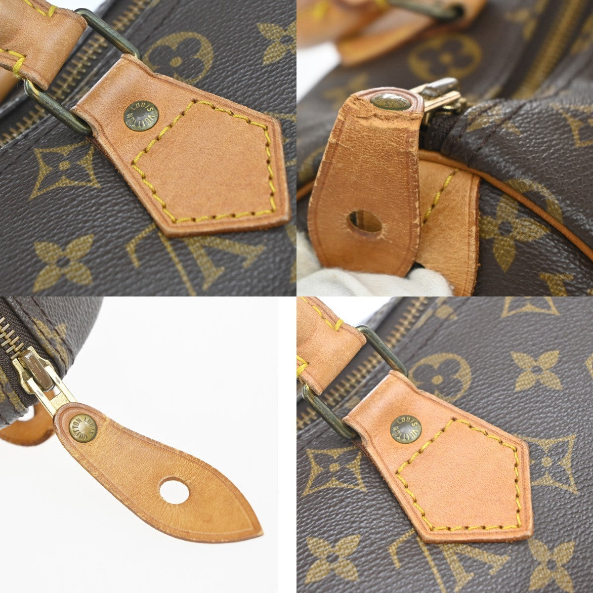LOUIS VUITTON Speedy 30 Travel Hand Bag Monogram Leather Brown M41526 98YJ241
