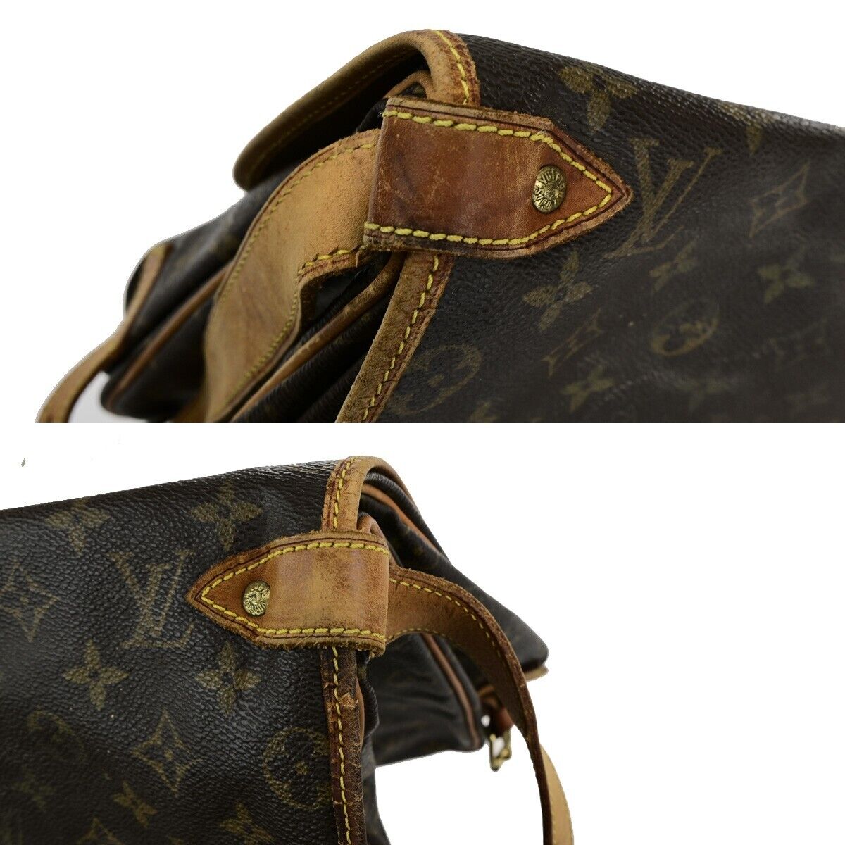 LOUIS VUITTON Saumur 35 Shoulder Bag Monogram Leather BN France M42254 33EC935