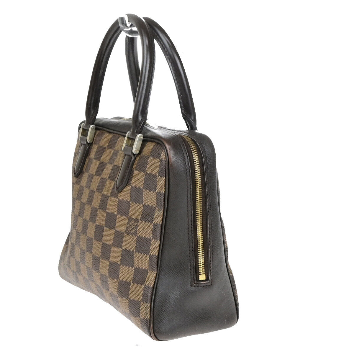 LOUIS VUITTON Brera Hand Bag Damier Ebene Leather Brown France N51150 73YF896