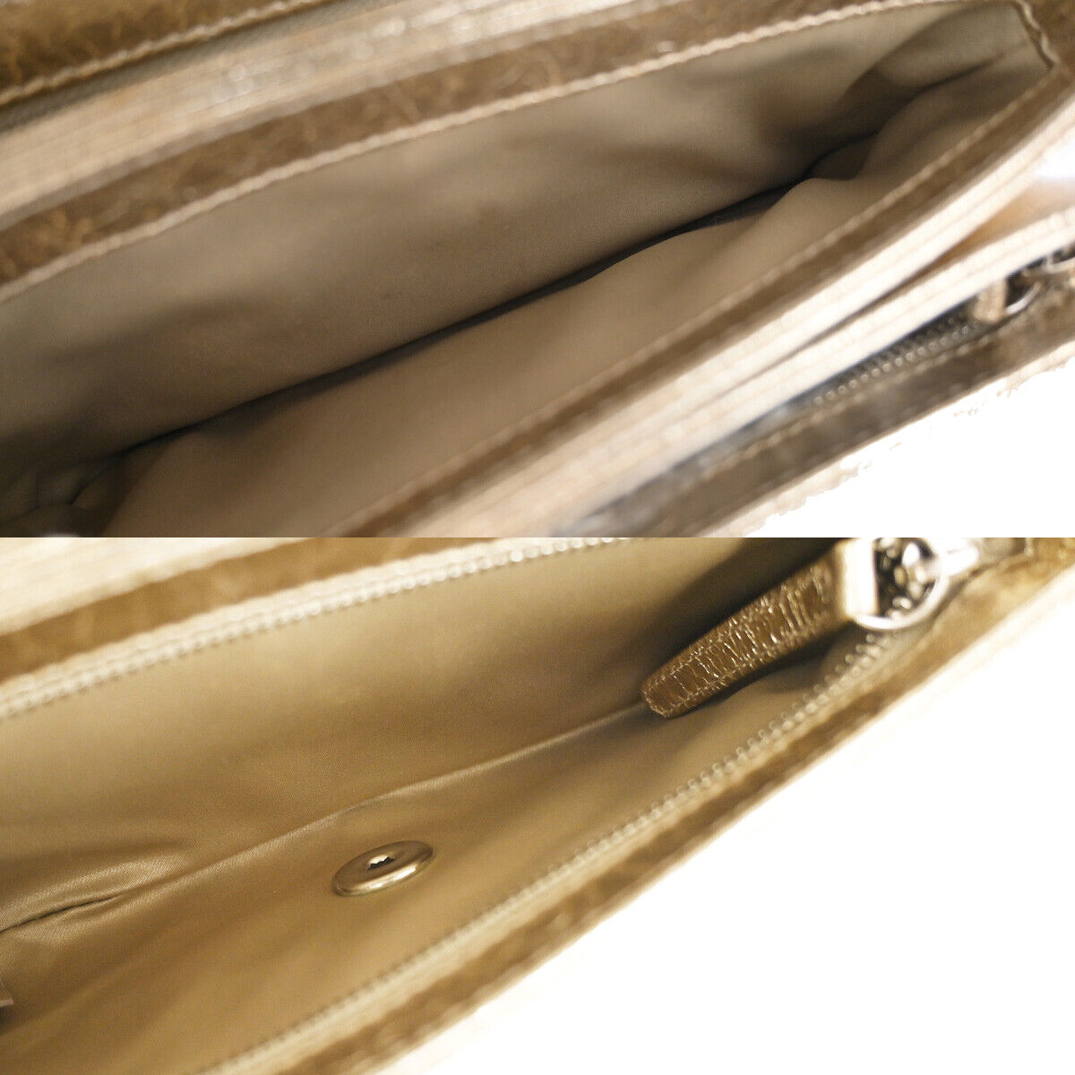CHNAEL CC Matelasse Chain Shoulder Bag Crinkled Leather Accordion GHW 629RJ582