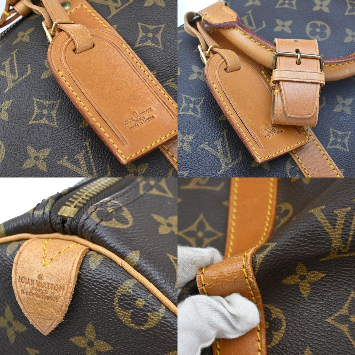 LOUIS VUITTON Keepall 50 Travel Hand Bag Monogram Leather Brown M41426 14EE273