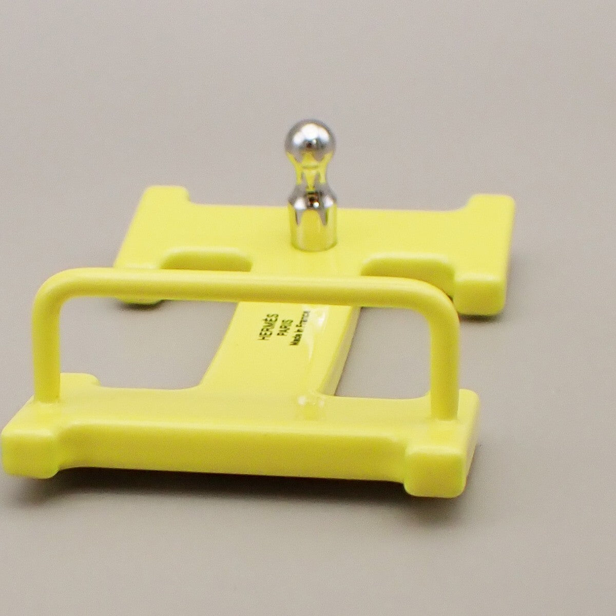HERMES H Logo Constance Buckle Metal Yellow France 62RK807