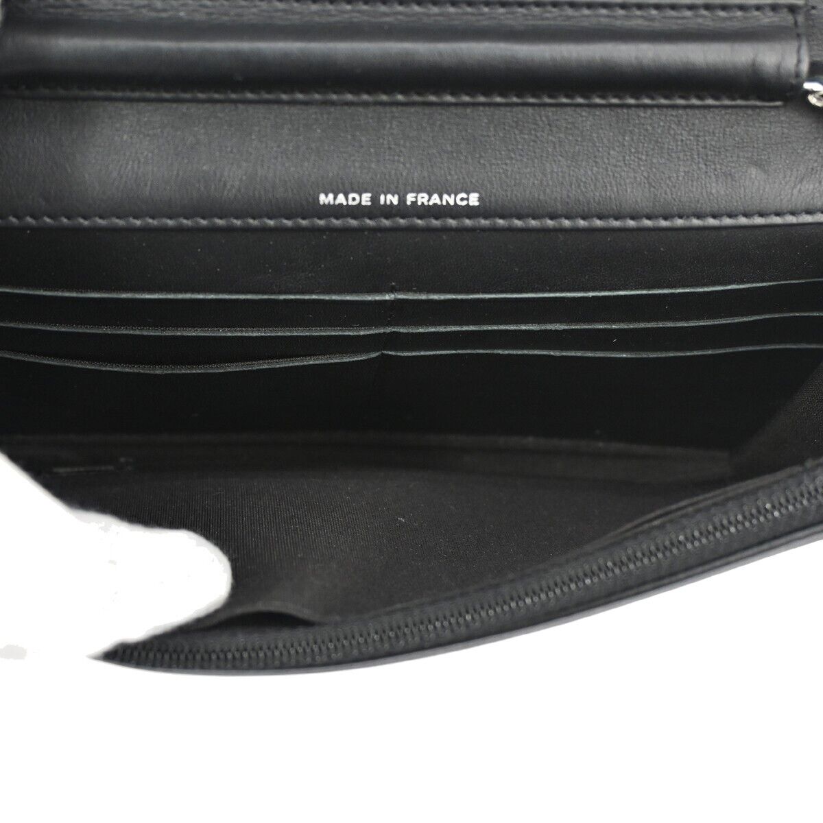 CHANEL CC Logo Mini Chain Wallet Shoulder Bag Patent Leather Black SHW 683RH866