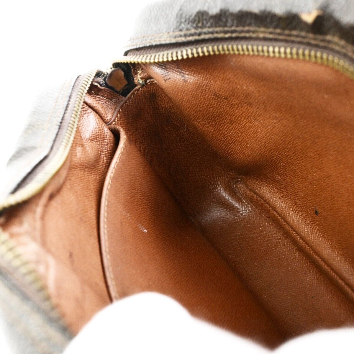 LOUIS VUITTON Compiegne 23 Clutch Hand Bag Monogram Leather Brown M51847 01FB194