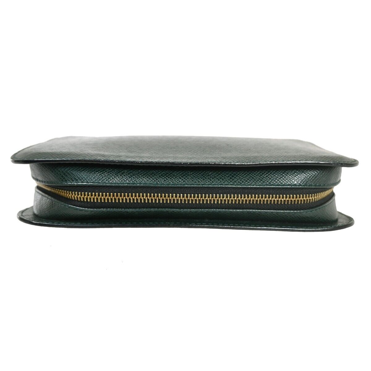 LOUIS VUITTON LV Logo BAIKAL Clutch Hand Bag Taiga Leather Epicea M30184 61FA015