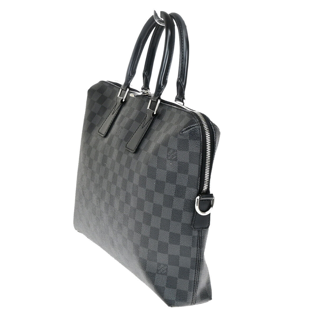 LOUIS VUITTON PDJ Hand Bag Damier Graphite Leather Black France N48224 18YE882