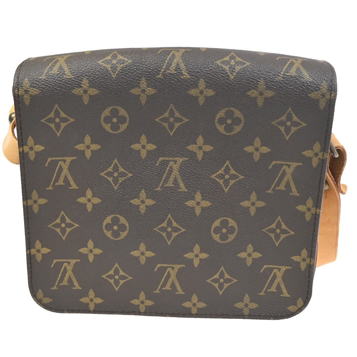 LOUIS VUITTON Cartouchiere MM Shoulder Bag Monogram Leather Brown M51253 83KC884