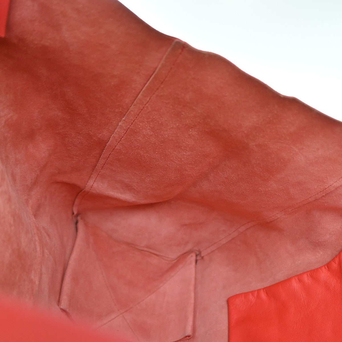 CELINE Logo Horizontal Cabas Shoulder Tote Bag Leather Red GHW Italy 86YJ106