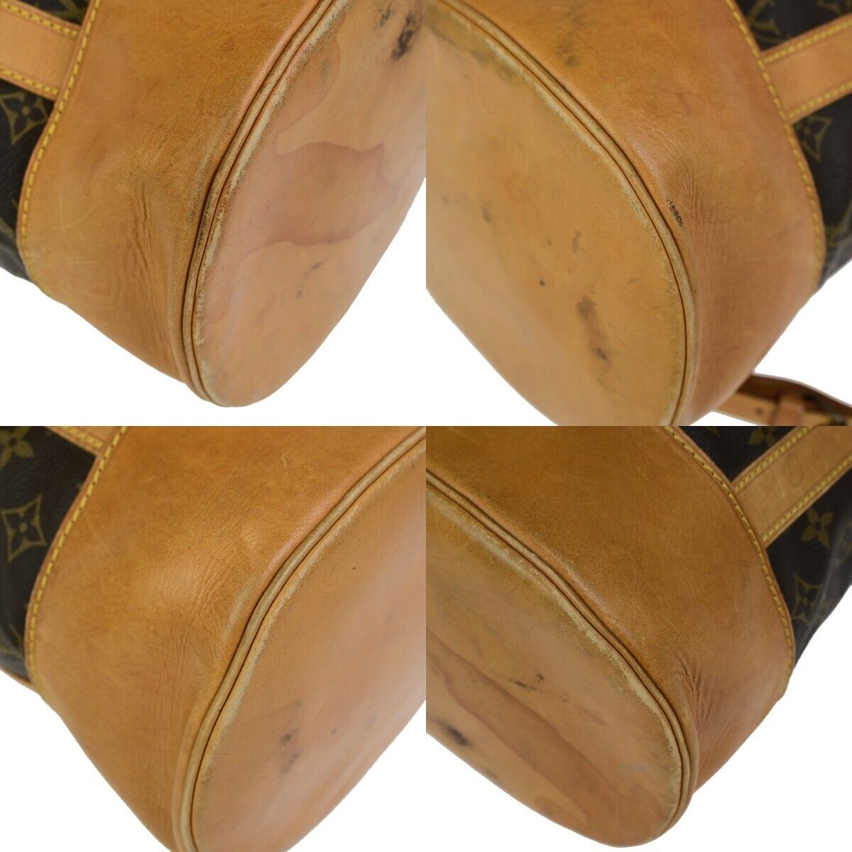 LOUIS VUITTON LV Randonnee GM Shoulder Bag Monogram Leather Brown M42244 85FB210