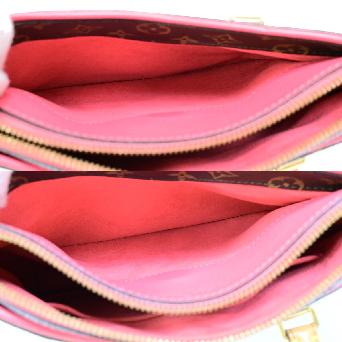 LOUIS VUITTON Paras BB 2Way Shoulder Bag Monogram Leather Pink M41734 601RJ927