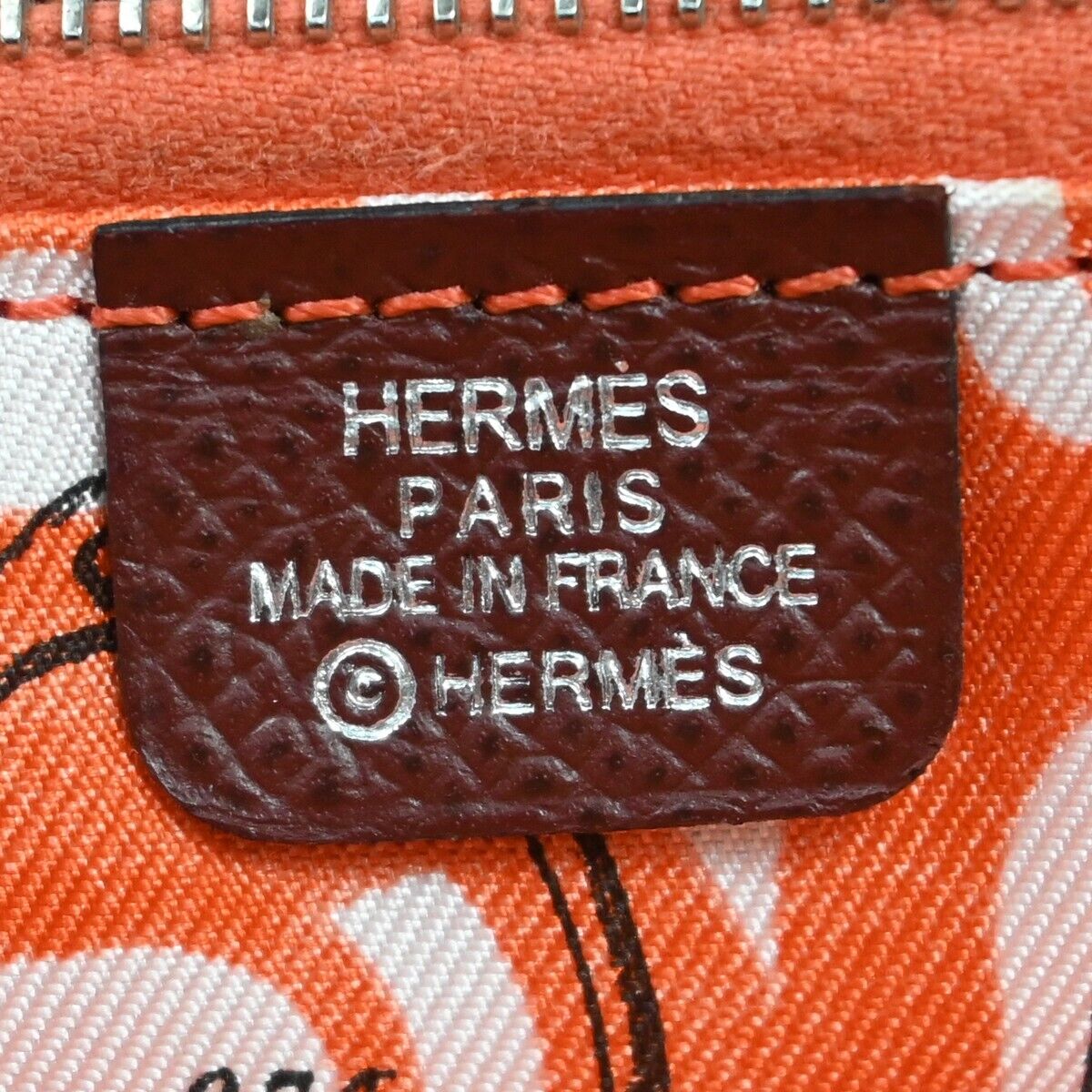 HERMES Azap Silk In Long Zipper Bifold Wallet Purse Veau Epsom Red 72HB250