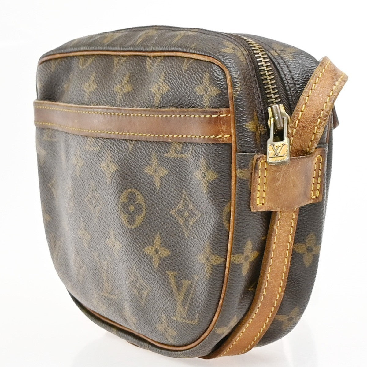 LOUIS VUITTON Jeune Fille PM Shoulder Bag Monogram Leather Brown M51227 61PA071