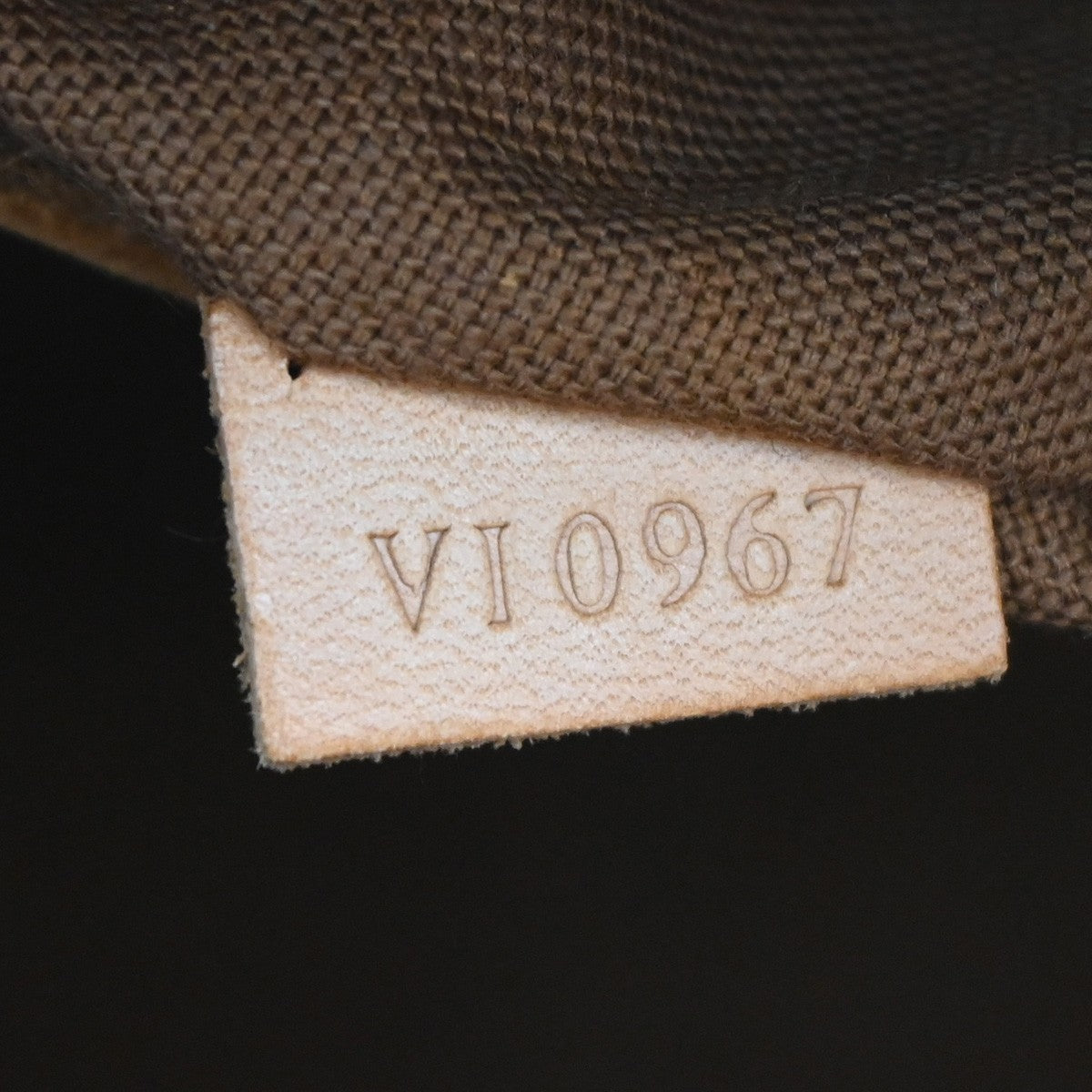 LOUIS VUITTON LV Logo Alma Hand Bag Monogram Leather Brown France M51130 67DA178