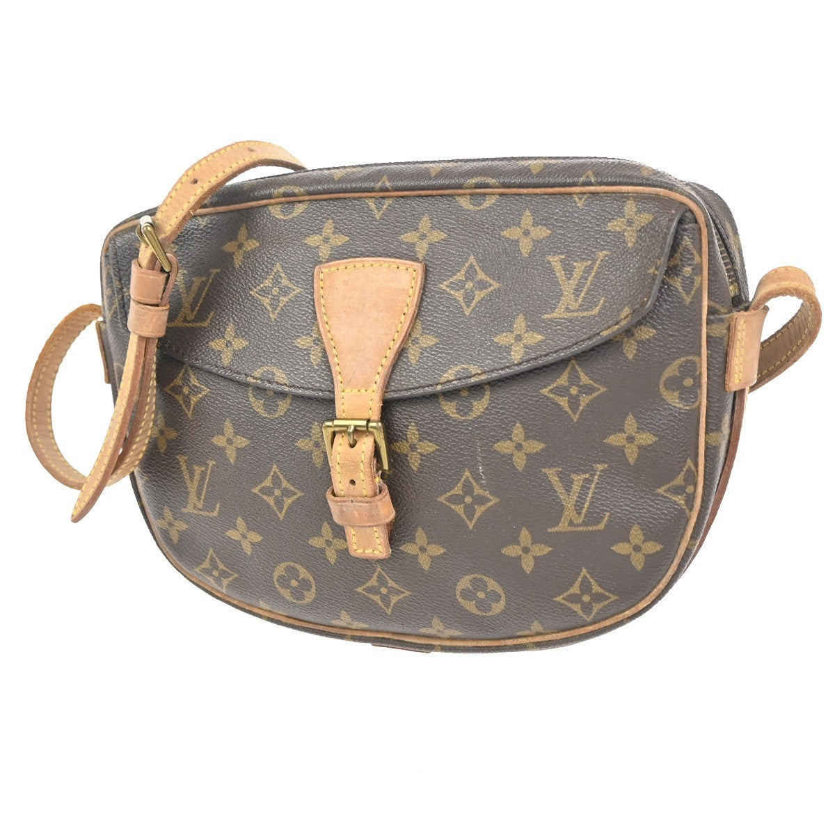 LOUIS VUITTON Jeune Fille MM Shoulder Bag Monogram Leather Brown M51226 39KC732