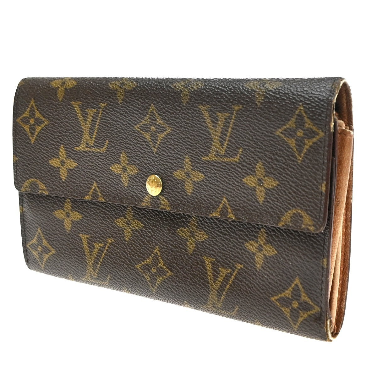LOUIS VUITTON Porte Monnaie Credit Long Bifold Wallet Monogram BN M61725 02KD075