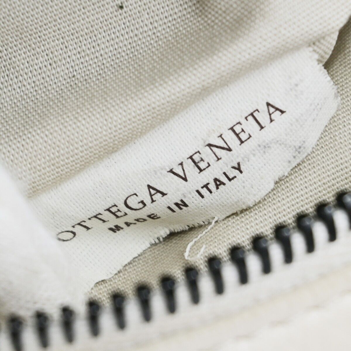 BOTTEGA VENETA Logo Mini Shoulder Bag Leather White Made in Italy 83EC630