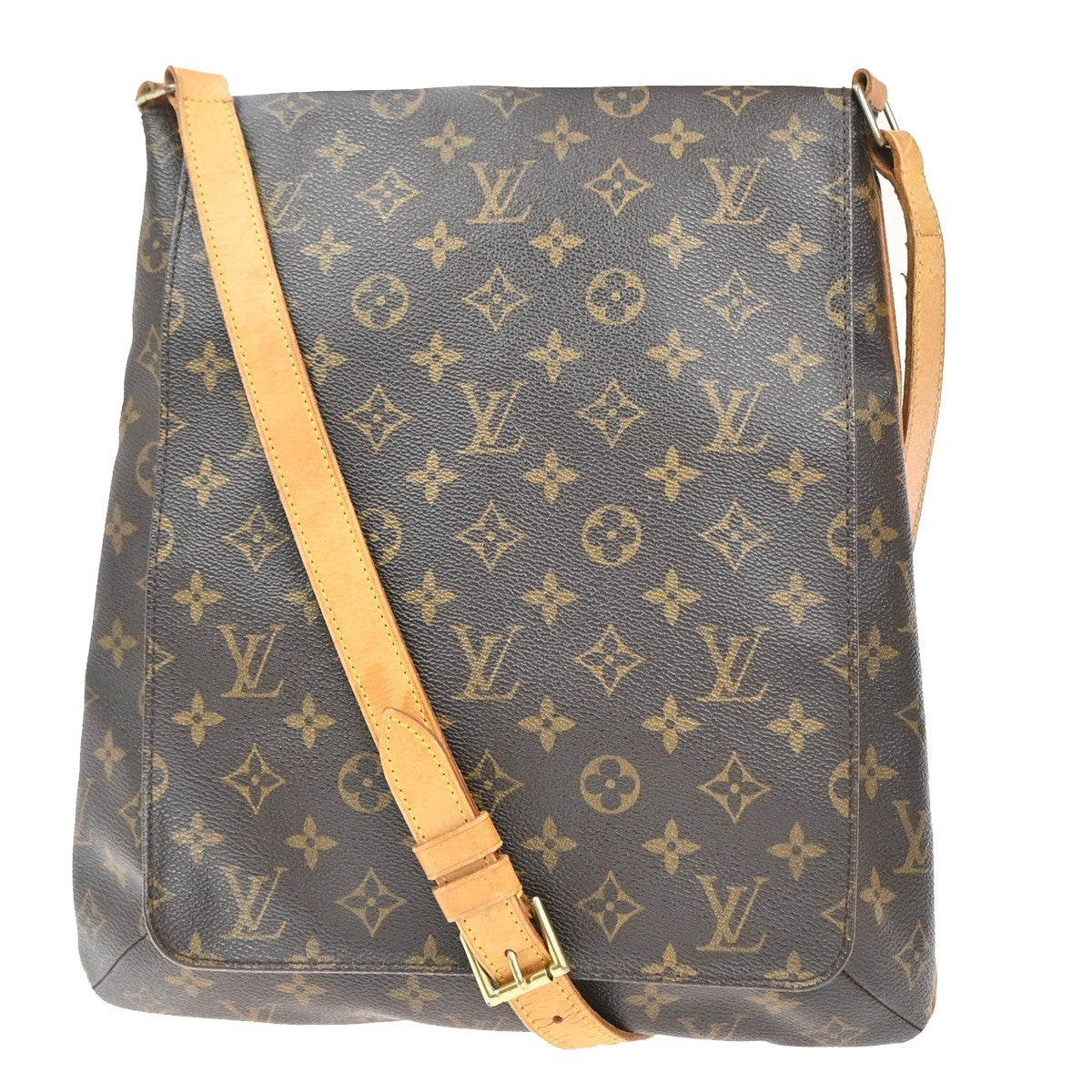 LOUIS VUITTON Musette Shoulder Bag Monogram Leather Brown France M51256 82KP596