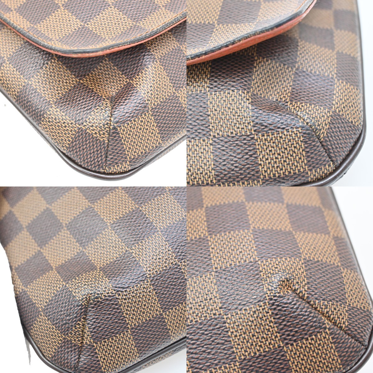 LOUIS VUITTON Musette Tango Long Shoulder Bag Damier Ebene Brown N51301 77FC159