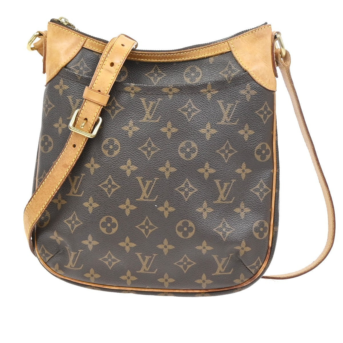 LOUIS VUITTON Odeon PM Shoulder Bag Monogram Leather Brown Spain M56390 73KC908