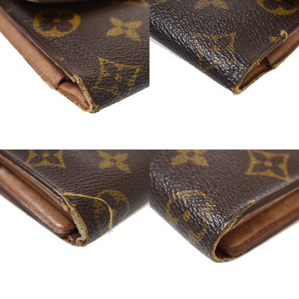 LOUIS VUITTON International Long Trifold Wallet Monogram Brown M61215 05YB794