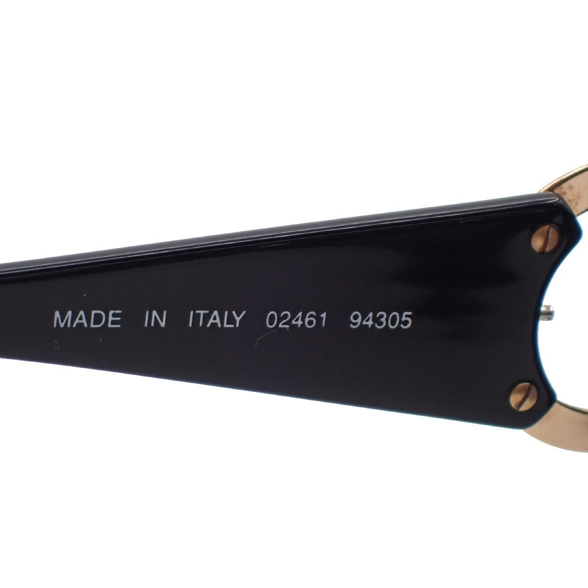 CHANEL CC Logos Sunglasses Eye Wear Plastic Black Gold 02461 64RL559