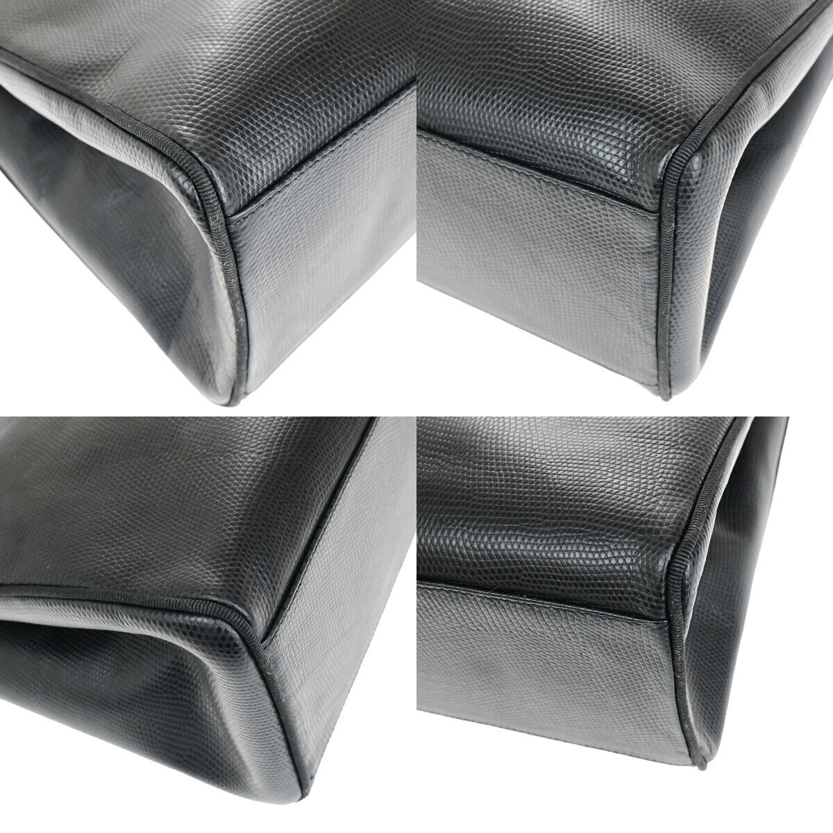 SALVATORE FERRAGAMO Vara Shoulder Bag Embossing Leather Black GHW Italy 67YF484