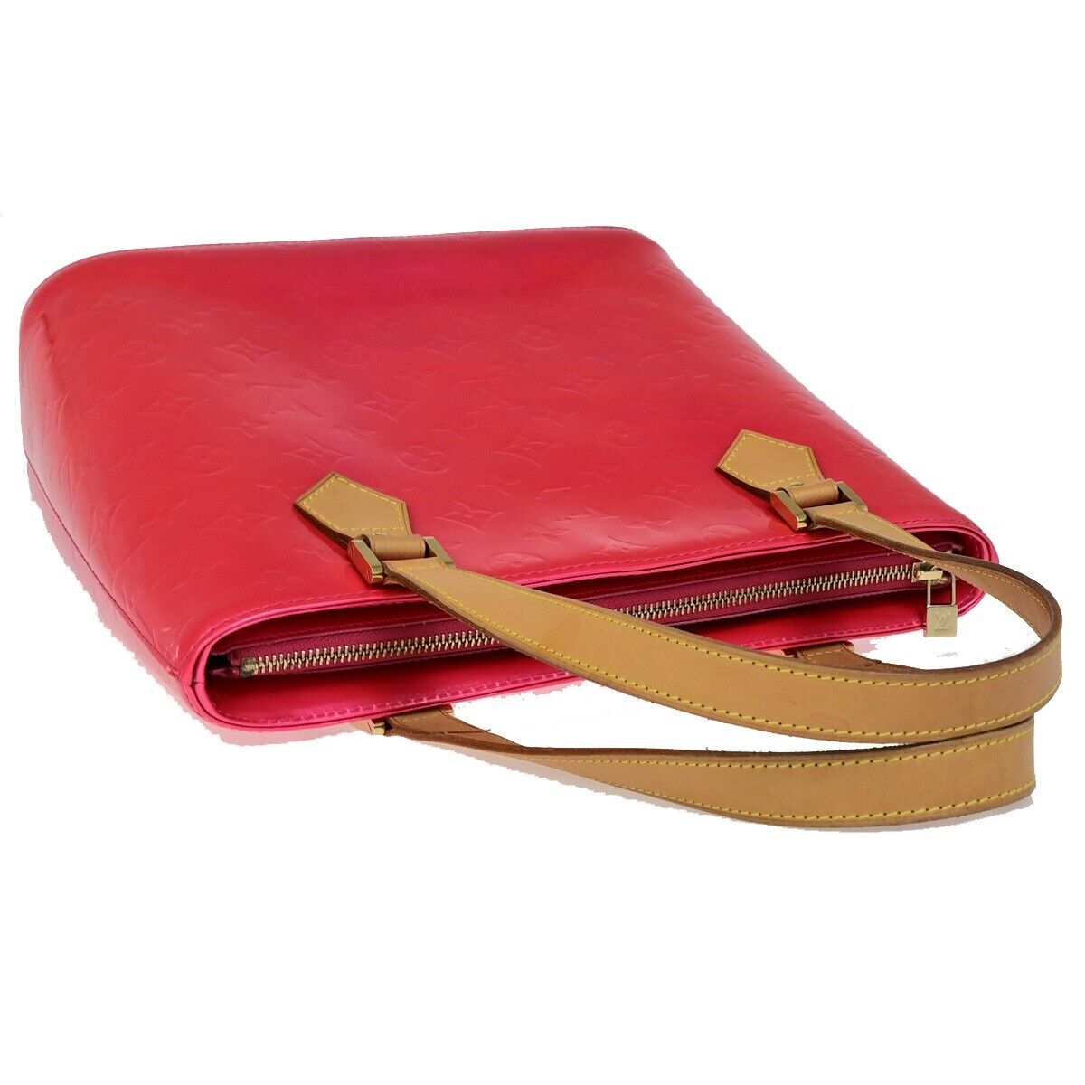 LOUIS VUITTON Houston Shoulder Bag Monogram Vernis Fuchsia Pink M91219 11FB190