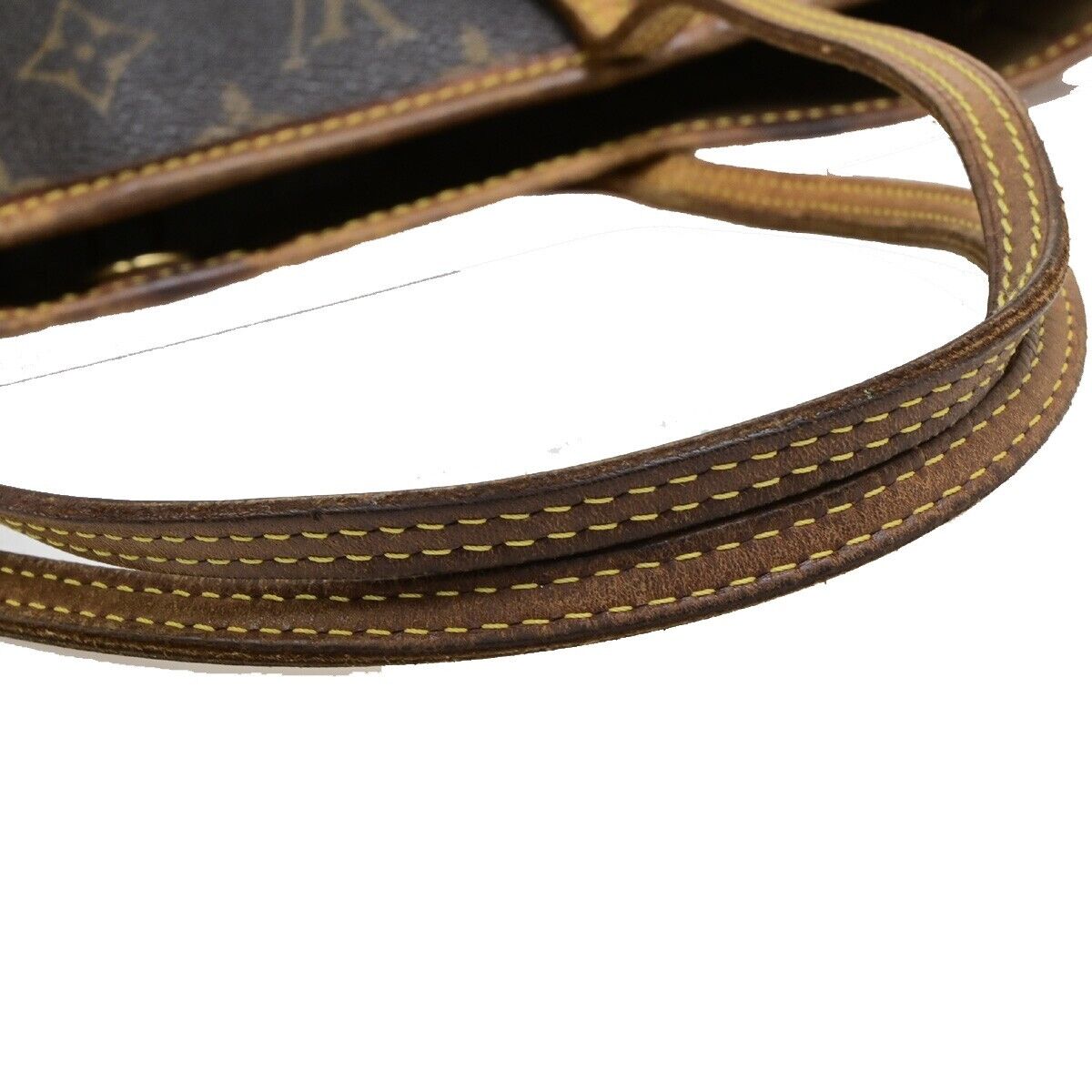 LOUIS VUITTON Neverfull MM Shoulder Tote Bag Monogram Leather BN M40156 97KA530
