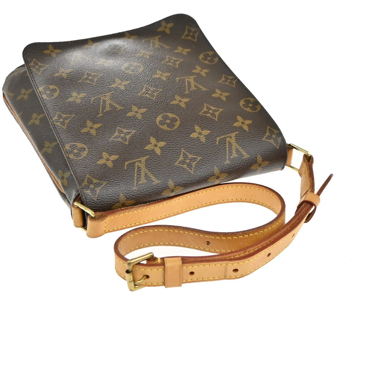 LOUIS VUITTON LV Musette Salsa Short Shoulder Bag Monogram Brown M51258 80EG367