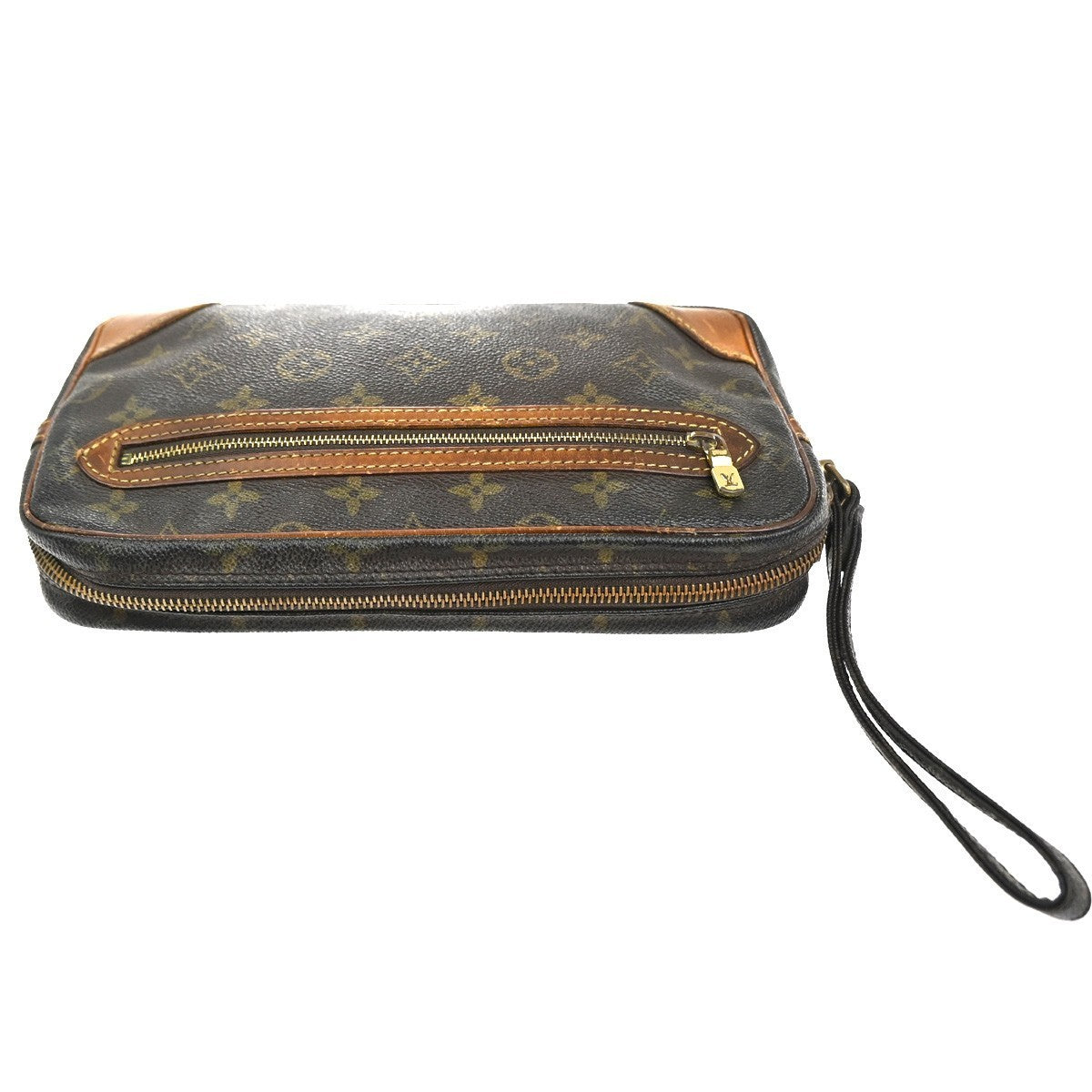 LOUIS VUITTON Marly Dragonne GM Clutch Hand Bag Monogram Brown M51825 60MA194