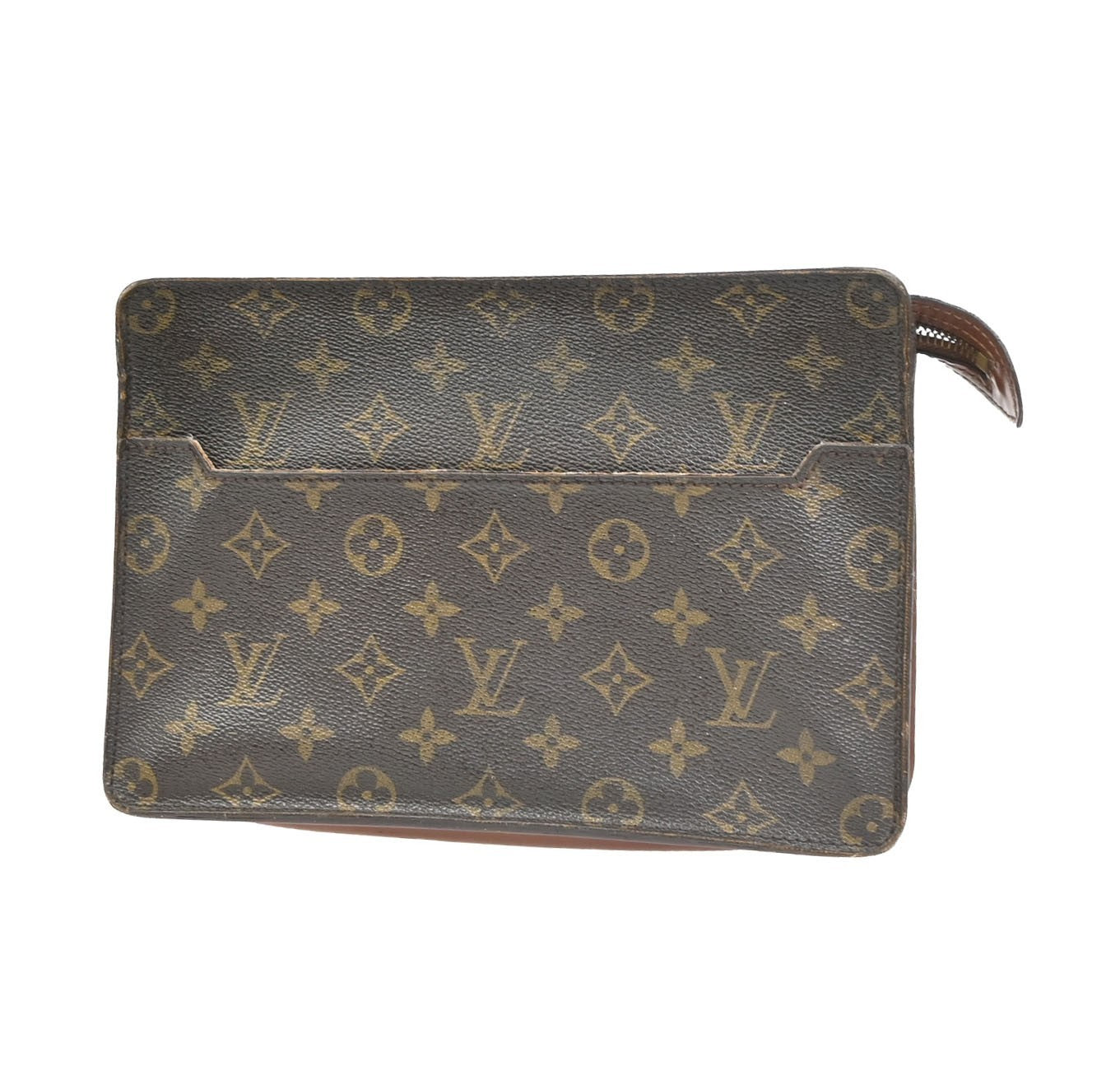 LOUIS VUITTON Pochette Homme Clutch Hand Bag Monogram Leather BN M51795 07CB006