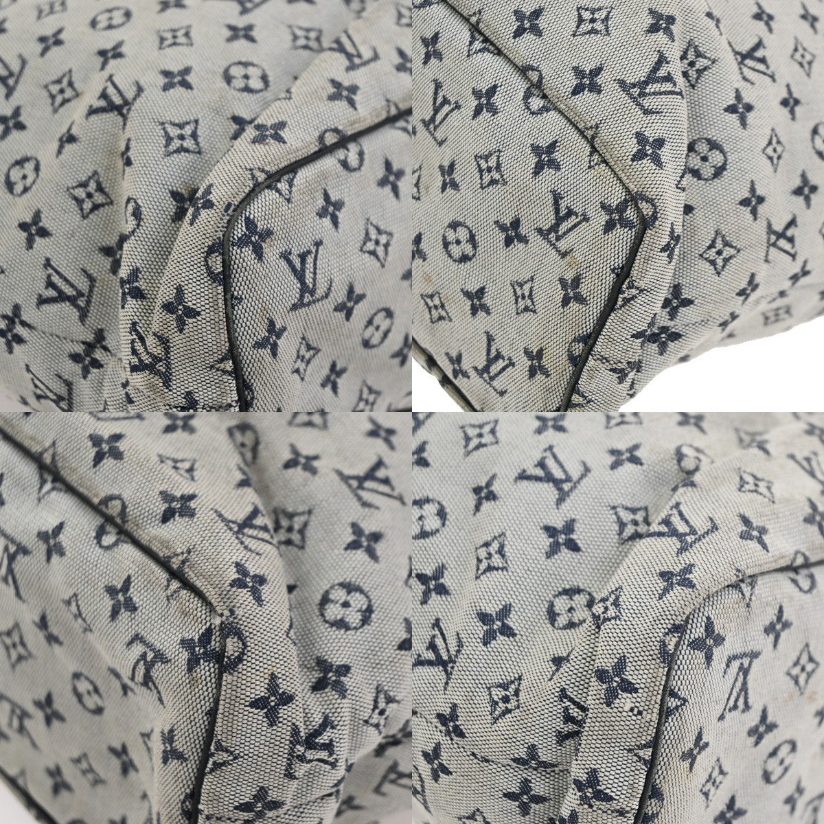 LOUIS VUITTON LV Logo Lucille GM Hand Bag Monogram Mini Lin M92675 32CB001