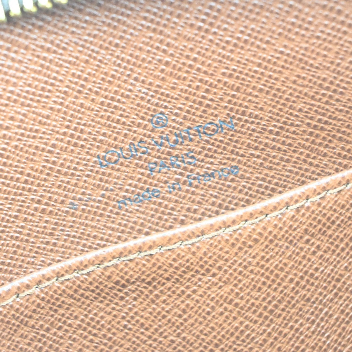 LOUIS VUITTON Logo Drouot Shoulder Bag Monogram Leather Brown M51290 77YH948