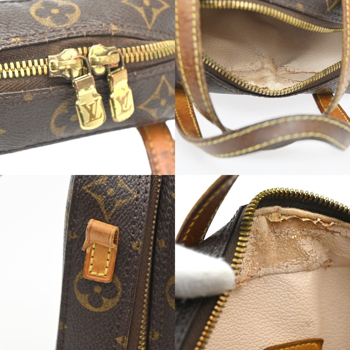 LOUIS VUITTON Spontini 2Way Shoulder Hand Bag Monogram Leather M47500 35CA536