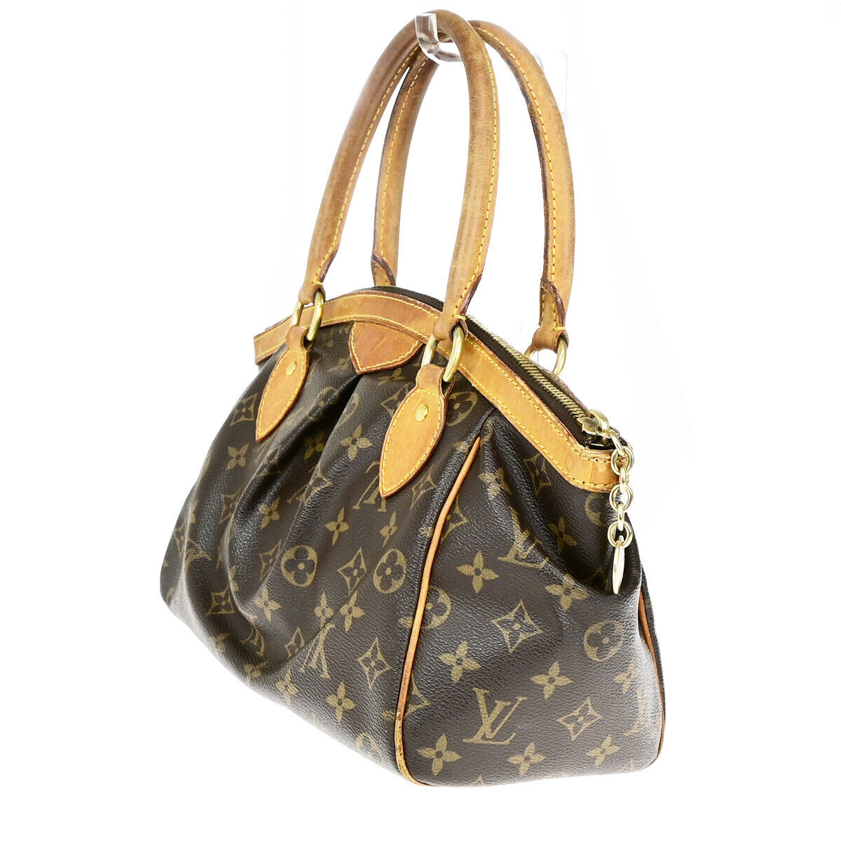LOUIS VUITTON Tivoli PM Hand Bag Monogram Leather Brown France M40143 31SJ464
