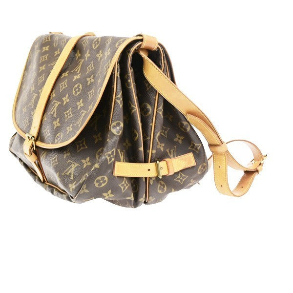 LOUIS VUITTON Saumur 35 Shoulder Bag Monogram Leather BN France M42254 77CB043
