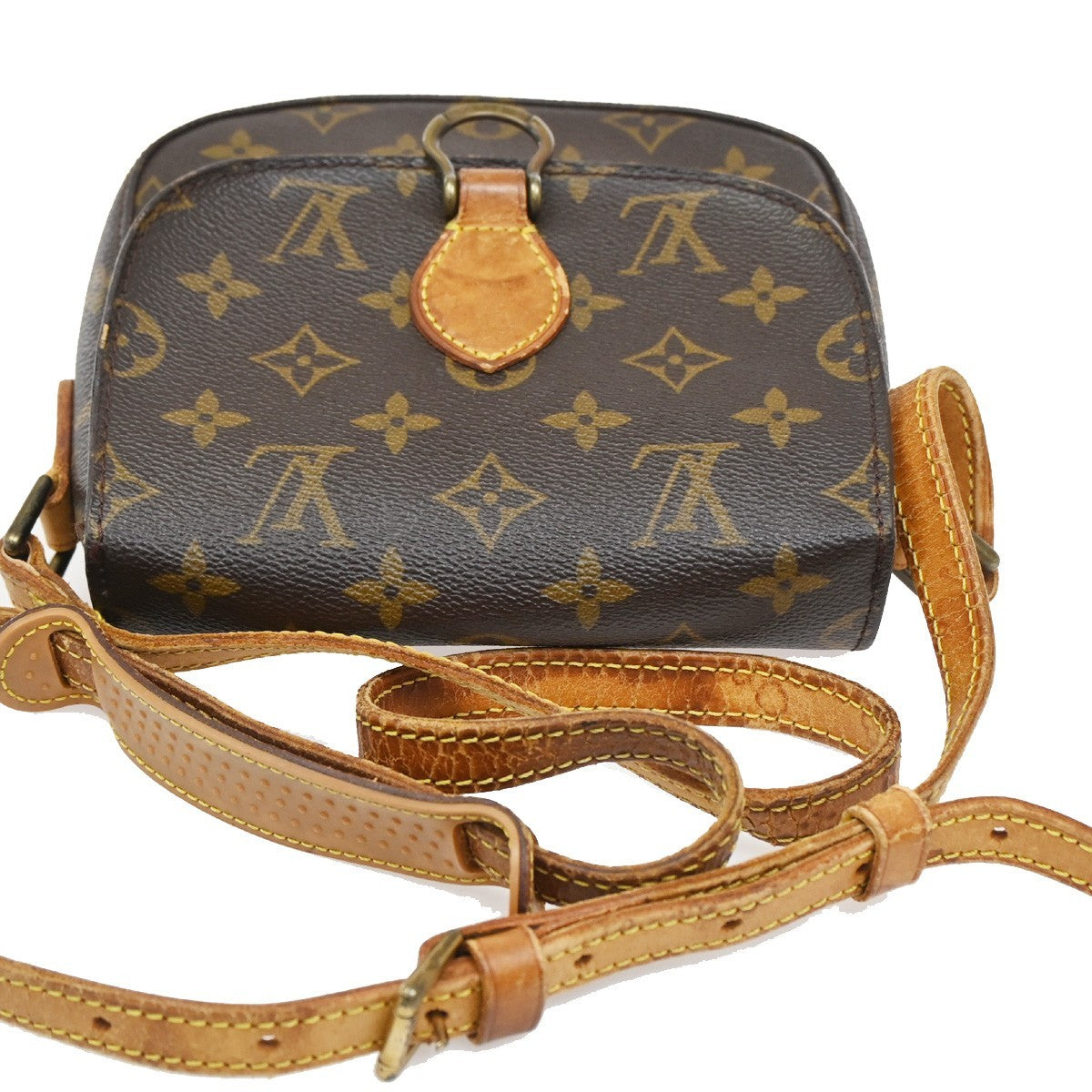 LOUIS VUITTON Mini Saint Cloud Shoulder Bag Monogram Leather BN M51244 61CA554