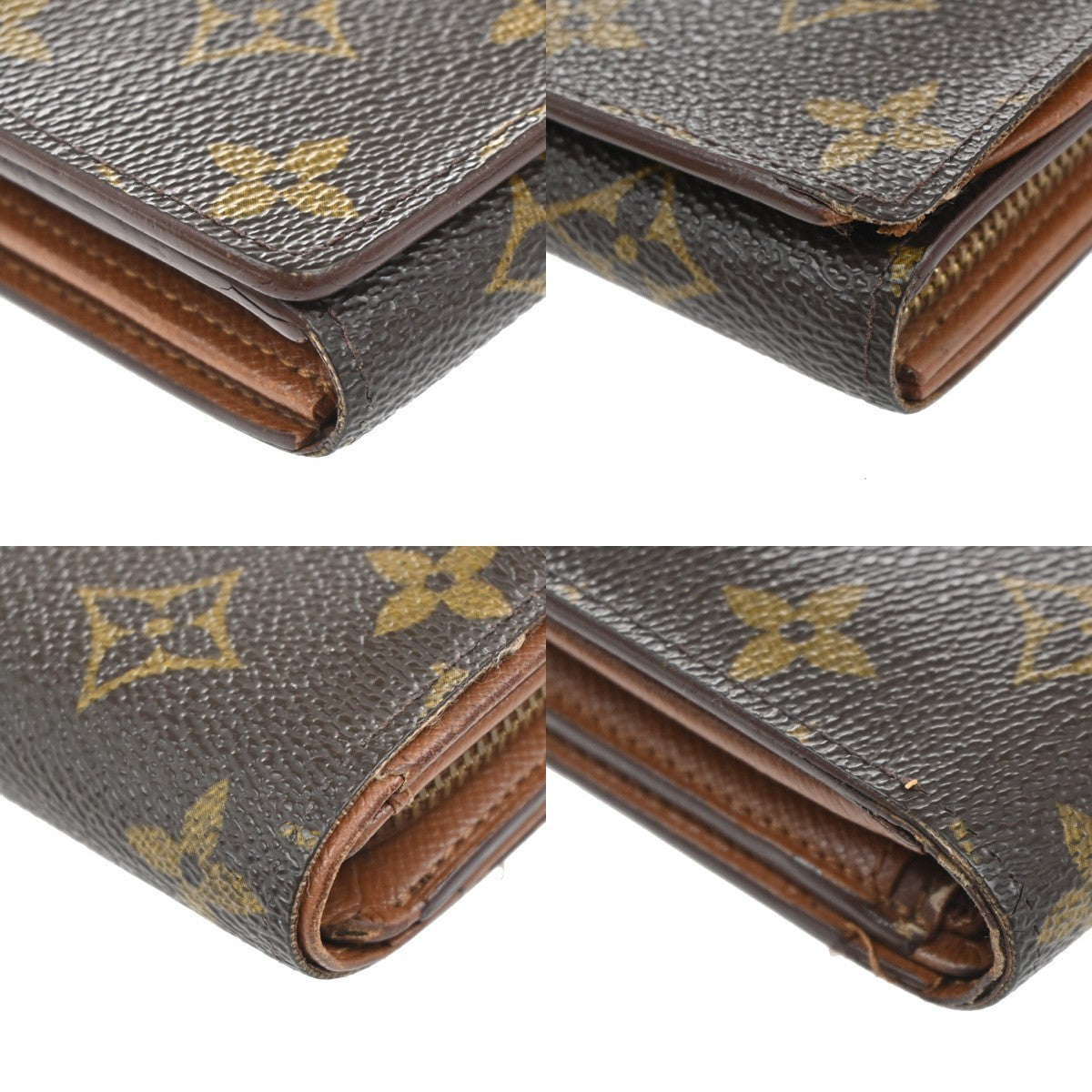 LOUIS VUITTON Porte Monnaie Billets Tresor Wallet Monogram Brown M61730 07KC258