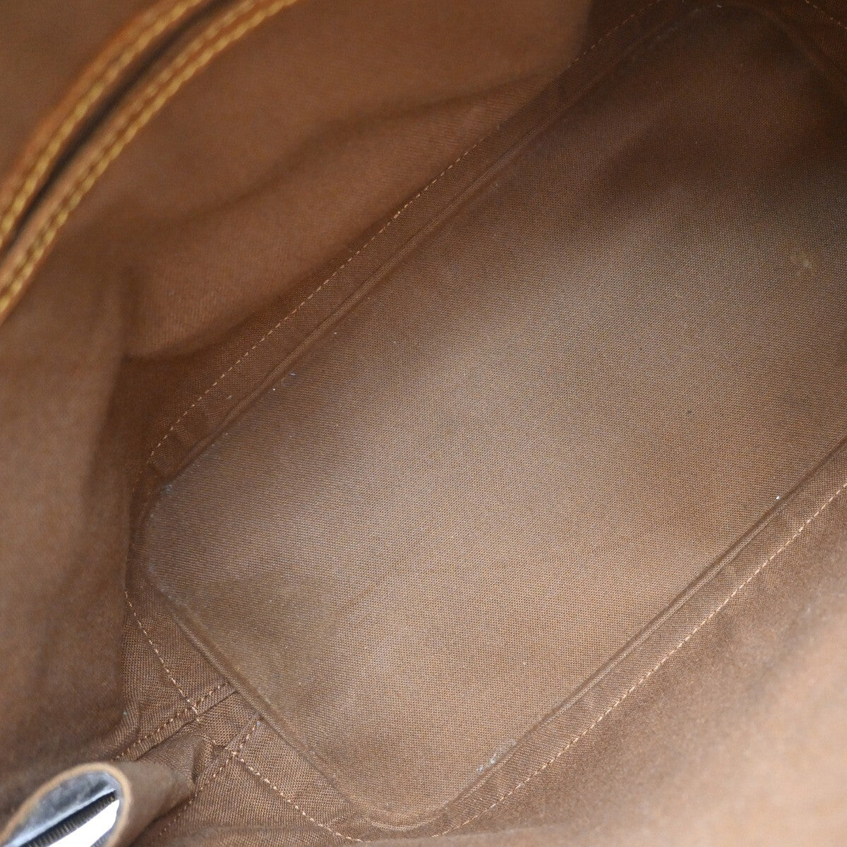 LOUIS VUITTON LV Logo Alma Hand Bag Monogram Leather Brown U.S.A. SD0995 61EE209